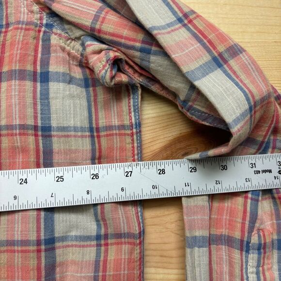 Carbon 2 Cobalt Shirt Mens XXL Pink Blue Button Up Long Sleeve Plaid Casual - Picture 5 of 10